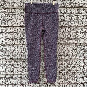 Gap Fit purple heather leggings workout athleisure LARGE